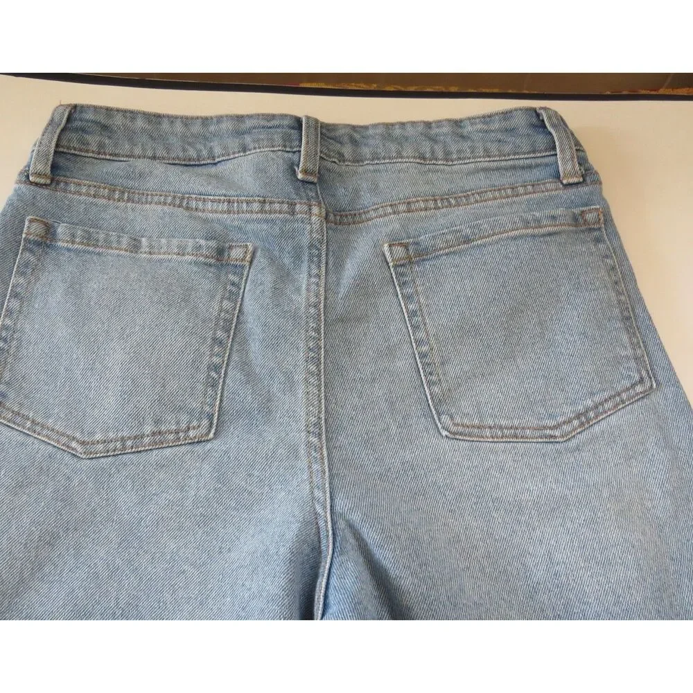 Art Class Girl's High Rise Wide Leg Graffiti Jeans  Size 14 EUC - Picture 10 of 12